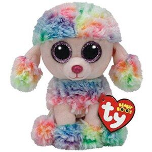 TY Rainbow Poodle Beanie Boo Small 6 Inch - Stuffed Animal (37223)